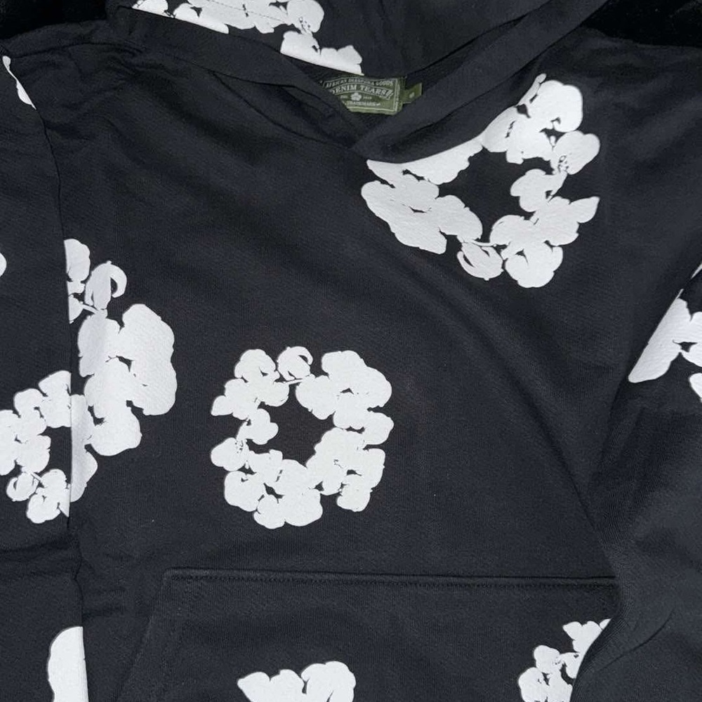 Black and white Denim Tears Hoodie
